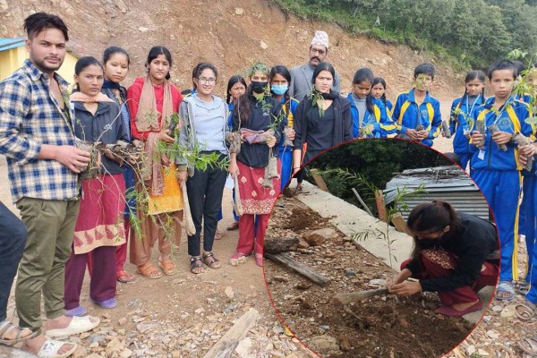 बैतडीको पाटन -८ मा युवाक्लवद्वारा वृक्षा रोपण